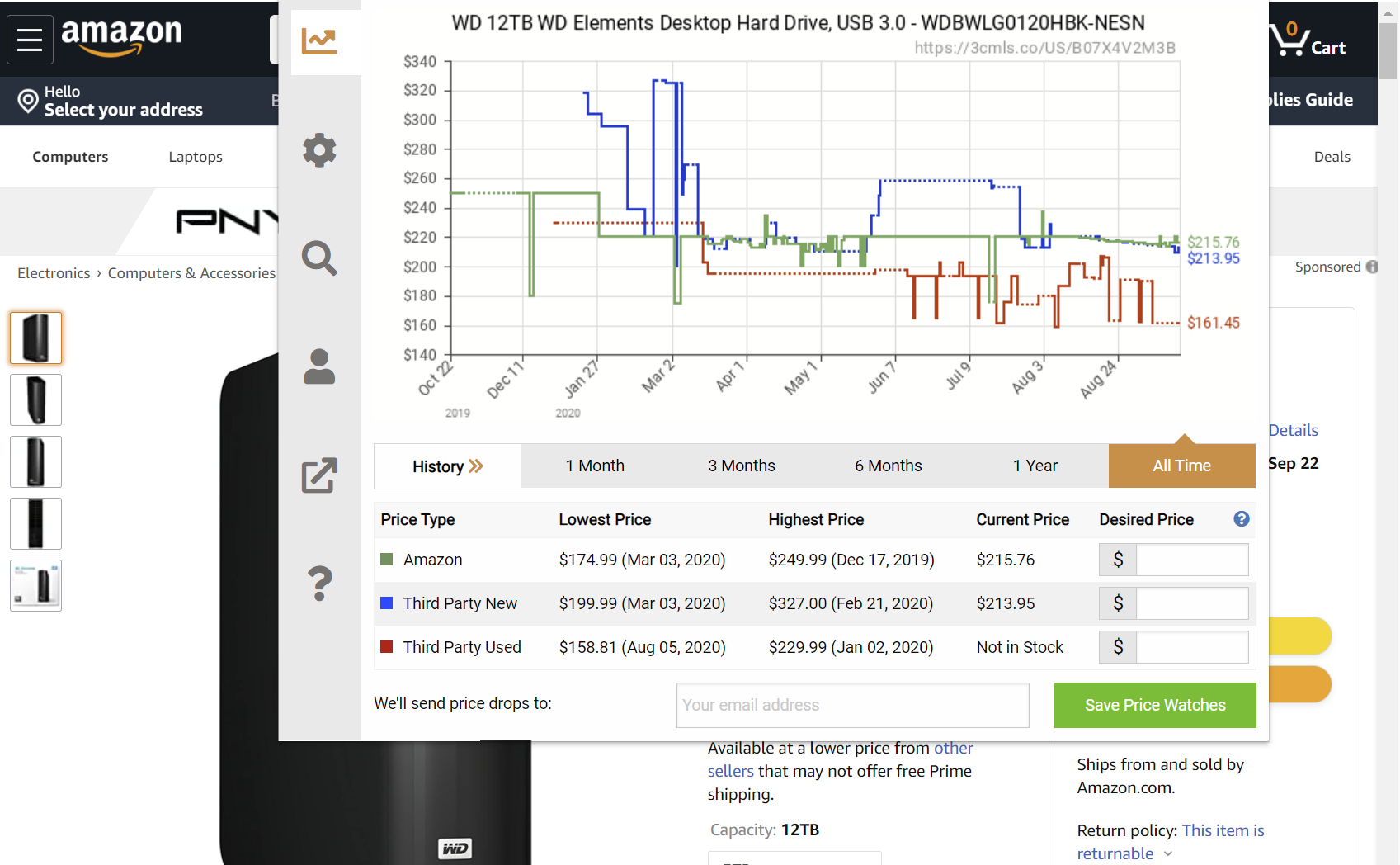 CamelCamelCamel price tracker